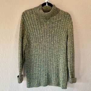 Chico’s 100% Cotton Knit Turtleneck Sweater Size 3 XL